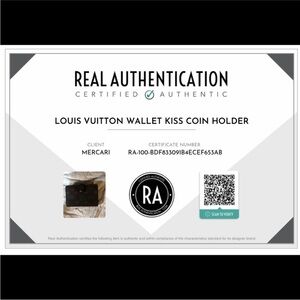 AUTHENTIC Louis Vuitton wallet with kiss coin holder